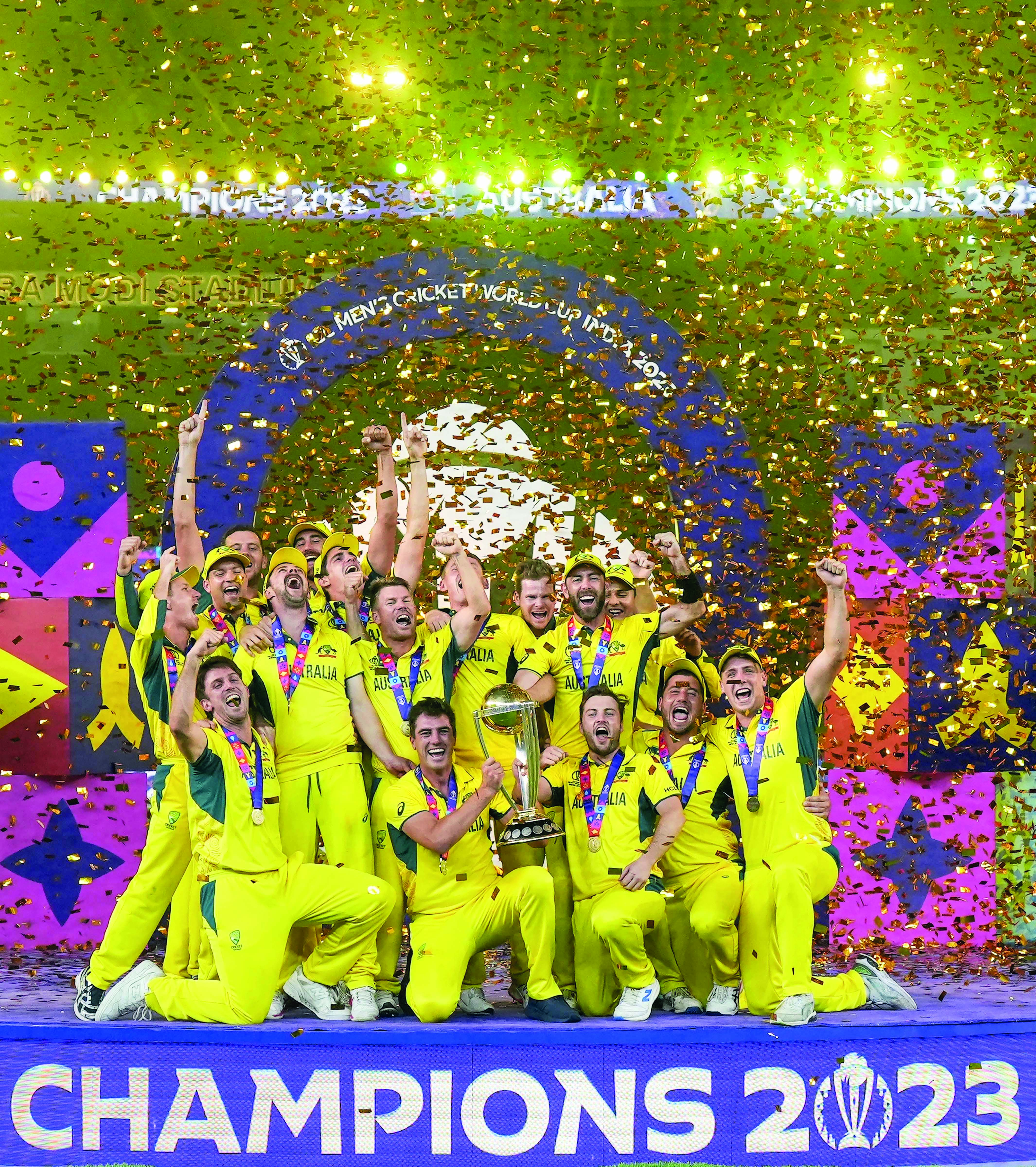 Australia HEAD home with 6th WC title Australia HEAD home with 6th WC title