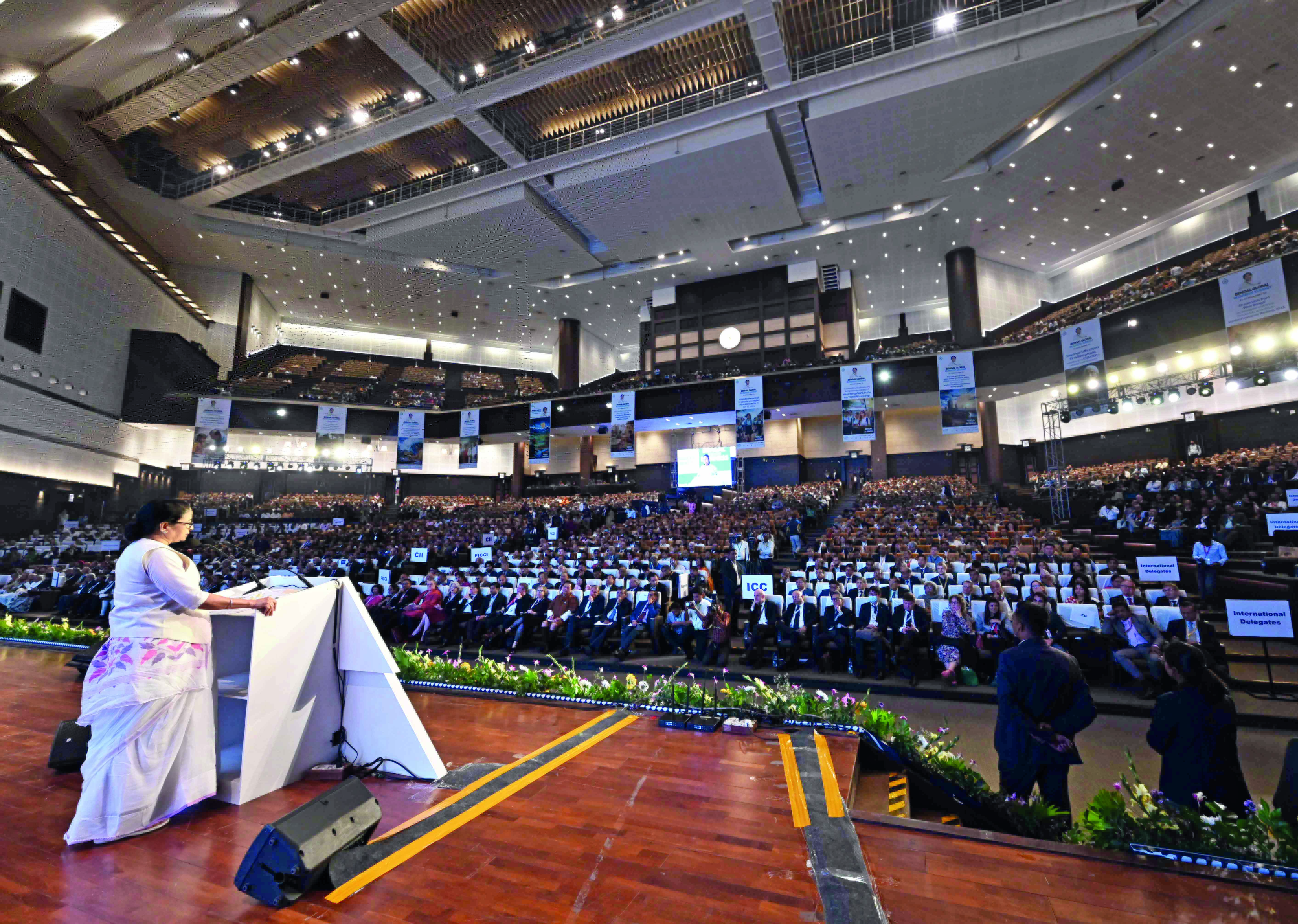 BGBS: Mamata announces slew of new policies, sub-sea cable landing station, industrial corridors BGBS: Mamata announces slew of new policies, sub-sea cable landing station, industrial corridors