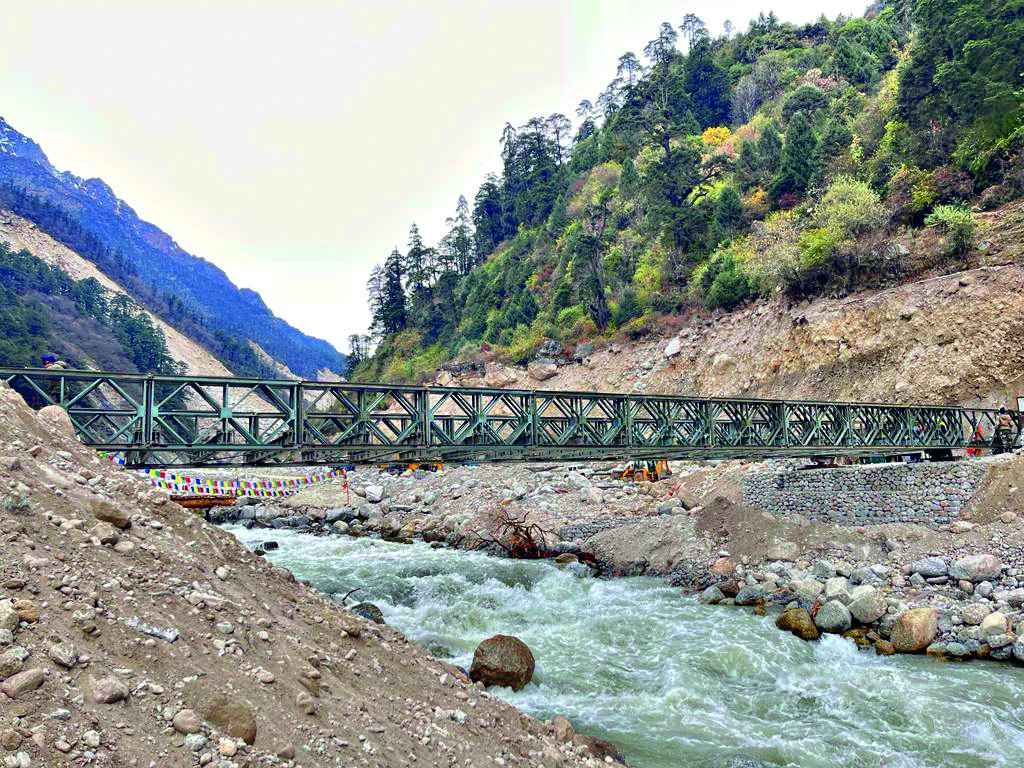 Teesta flash flood: Army, BRO complete construction of Zeema Bailey Bridge
