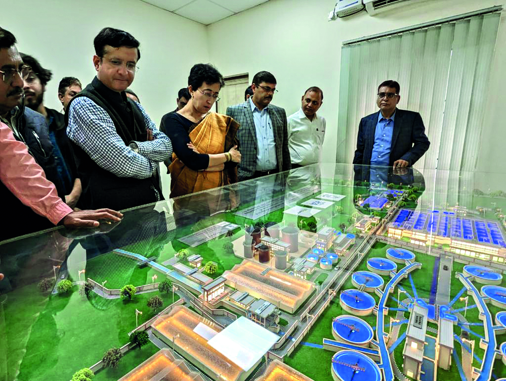 Delhi min Atishi pulls up officials for delay in Okhla STP project Delhi min Atishi pulls up officials for delay in Okhla STP project