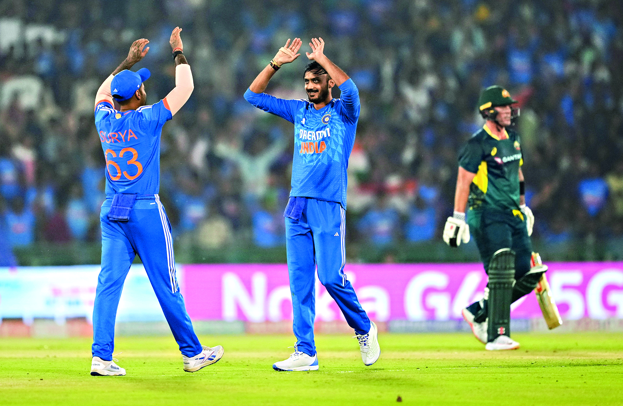 Ignored Axar shines as India beat Australia by 20 runs to claim series Ignored Axar shines as India beat Australia by 20 runs to claim series