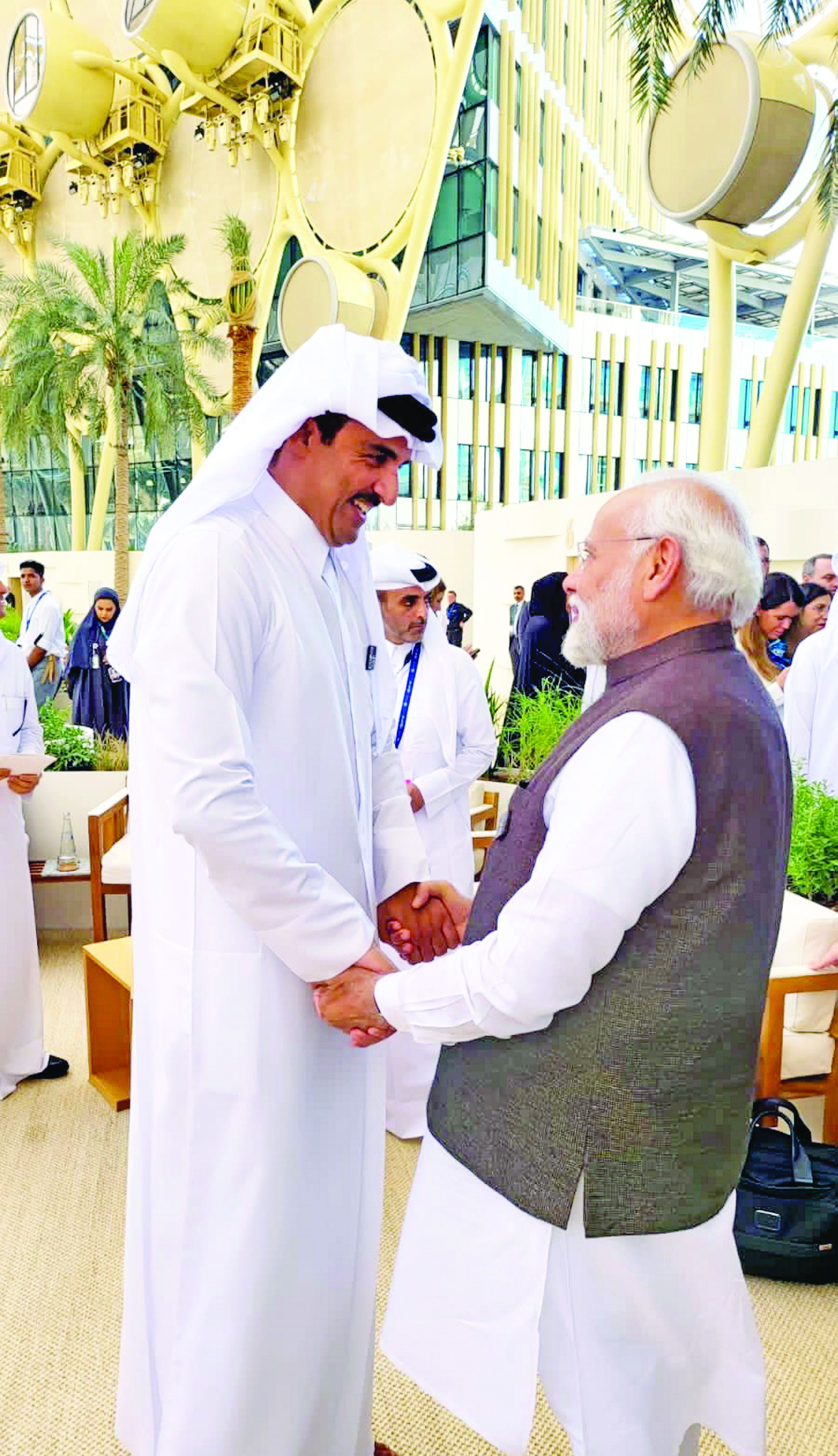 PM Modi, Qatar’s ruler discuss bilateral ties
