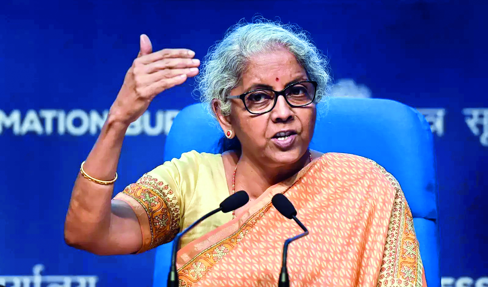 Avg monthly GST mop-up at `1.66 lakh cr in FY24 so far: FM