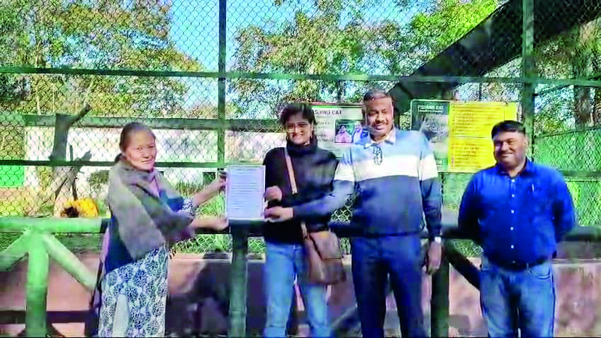 Cooch Behar Police Superintendent, wife adopt fishing cat from Rasikbil Mini Zoo