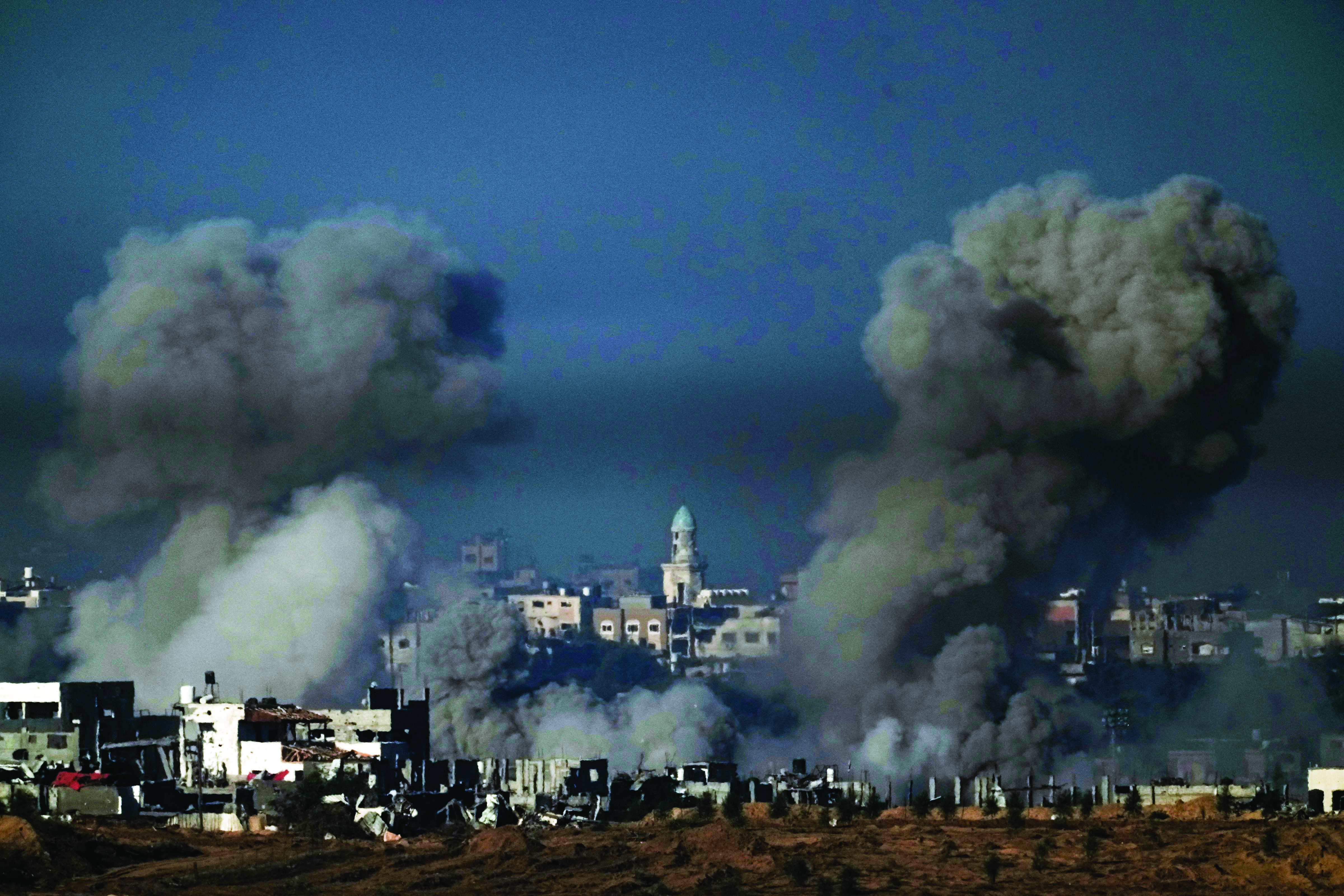 Israel continues to bombard Gaza, including civilian areas in south Israel continues to bombard Gaza, including civilian areas in south