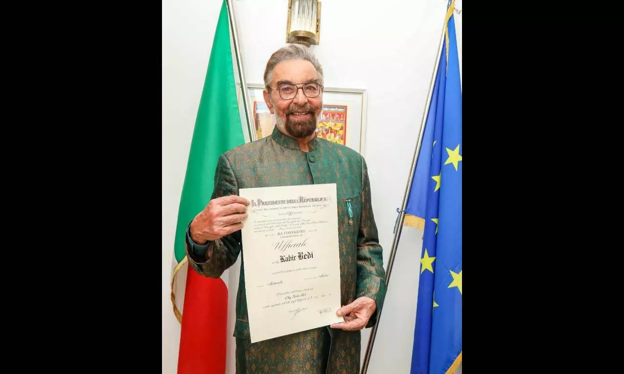 Kabir Bedi feted with Italy’s highest civilian honour