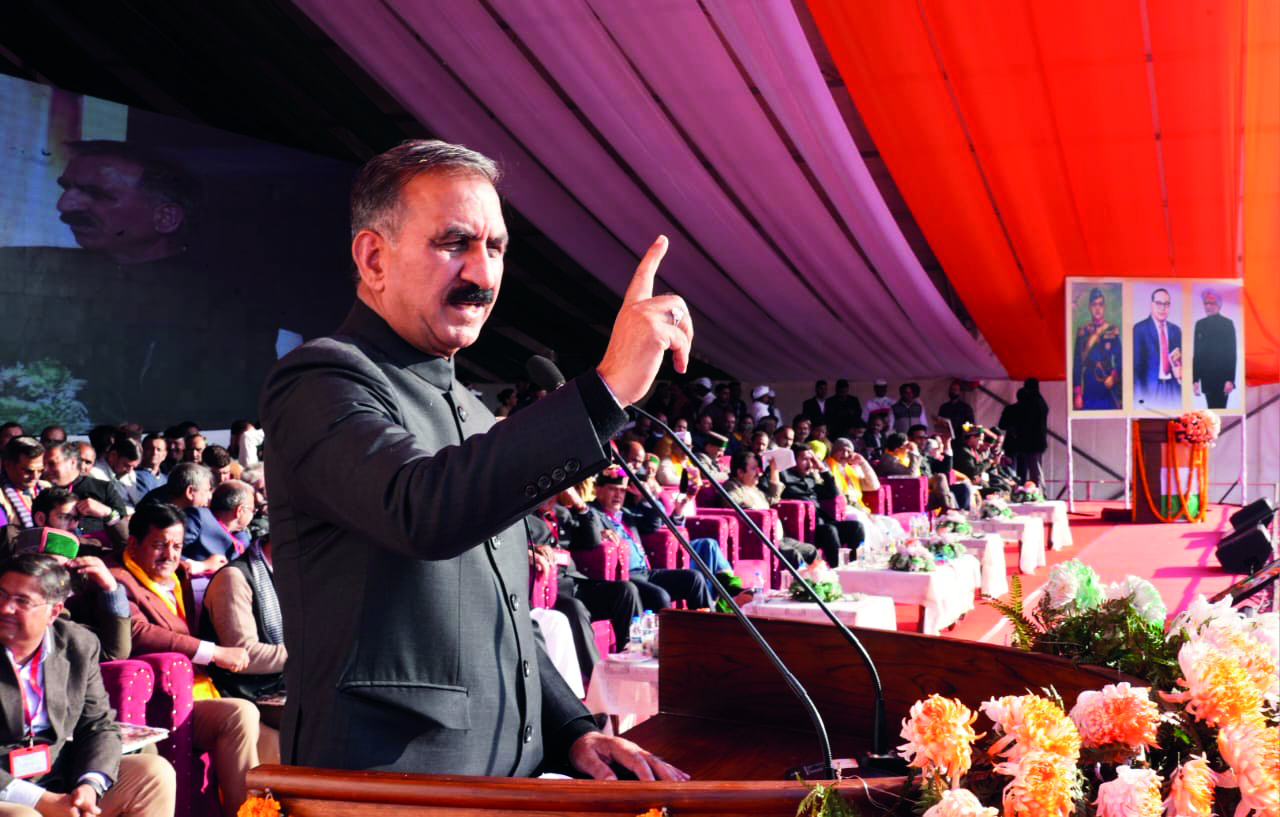 On one year of govt, CM Sukhu announces Rs 1,500 pension for women from Jan 2024
