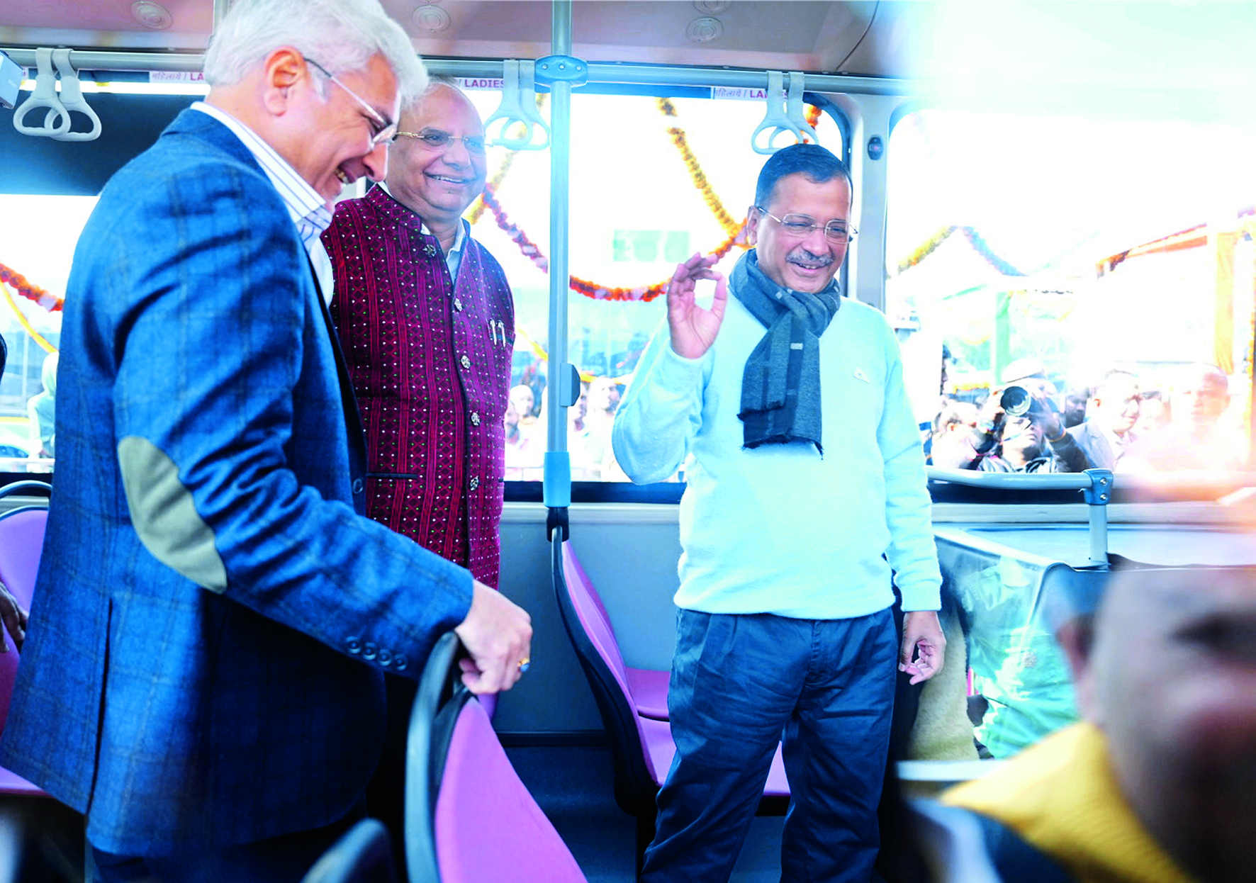 Green milestone as CM & L-G flag off 500 new electric buses