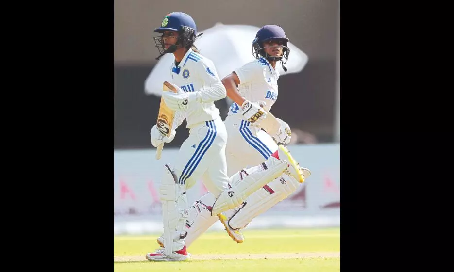 Shubha, Jemimah make it India’s day in one-off women’s Test against England Shubha, Jemimah make it India’s day in one-off women’s Test against England