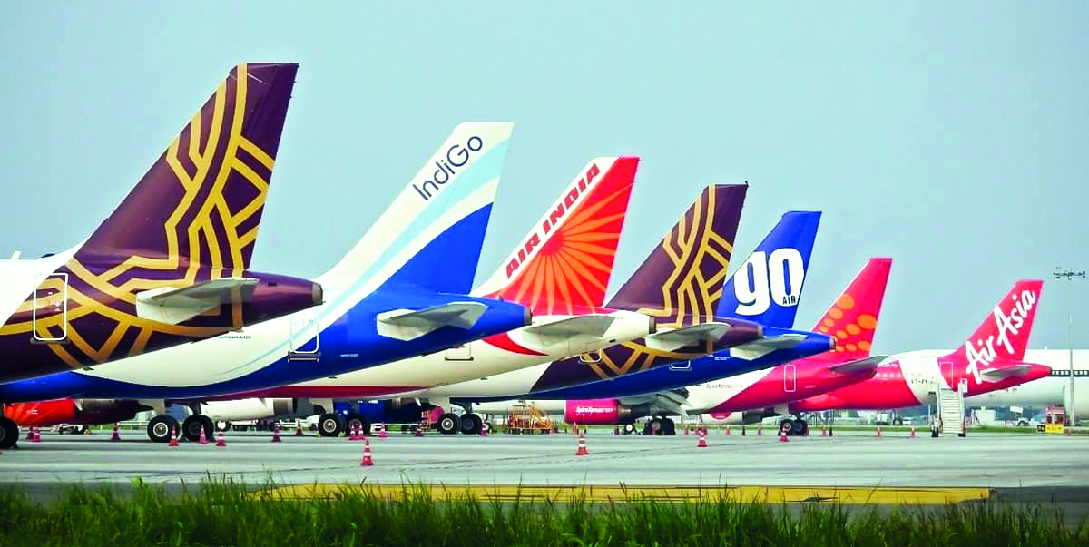 ‘164 planes lying idle at 15 airports’