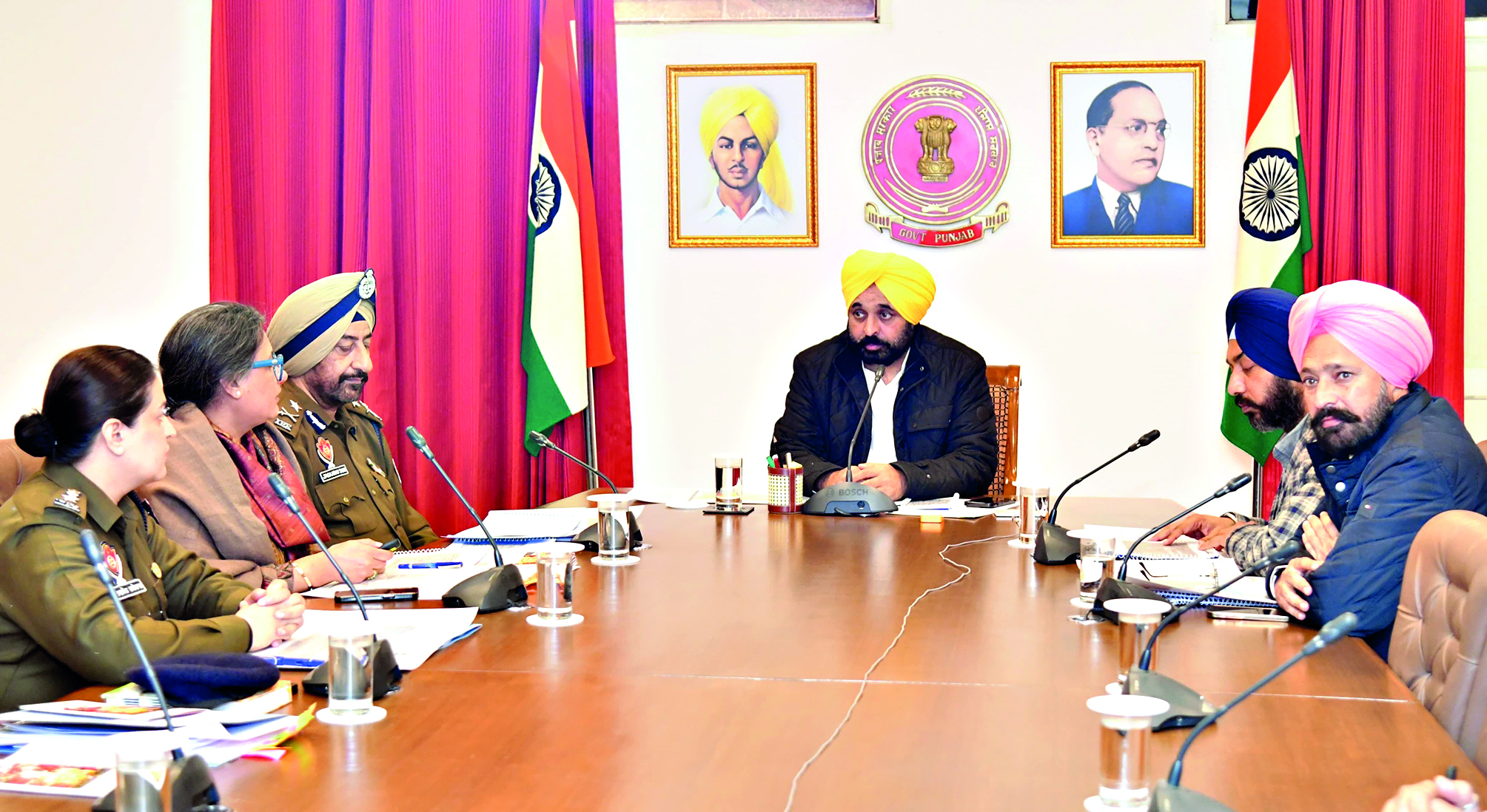 CM Mann reviews preparations for Shaheedi Sabha in Punjab