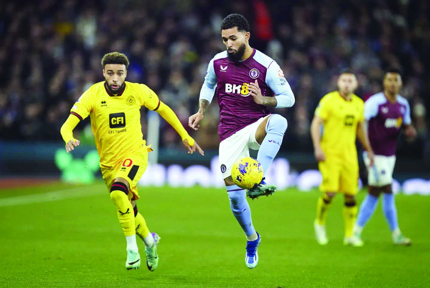 Villa miss chance to go top in draw with Sheffield    Utd in game marked by late goals, VAR disputes
