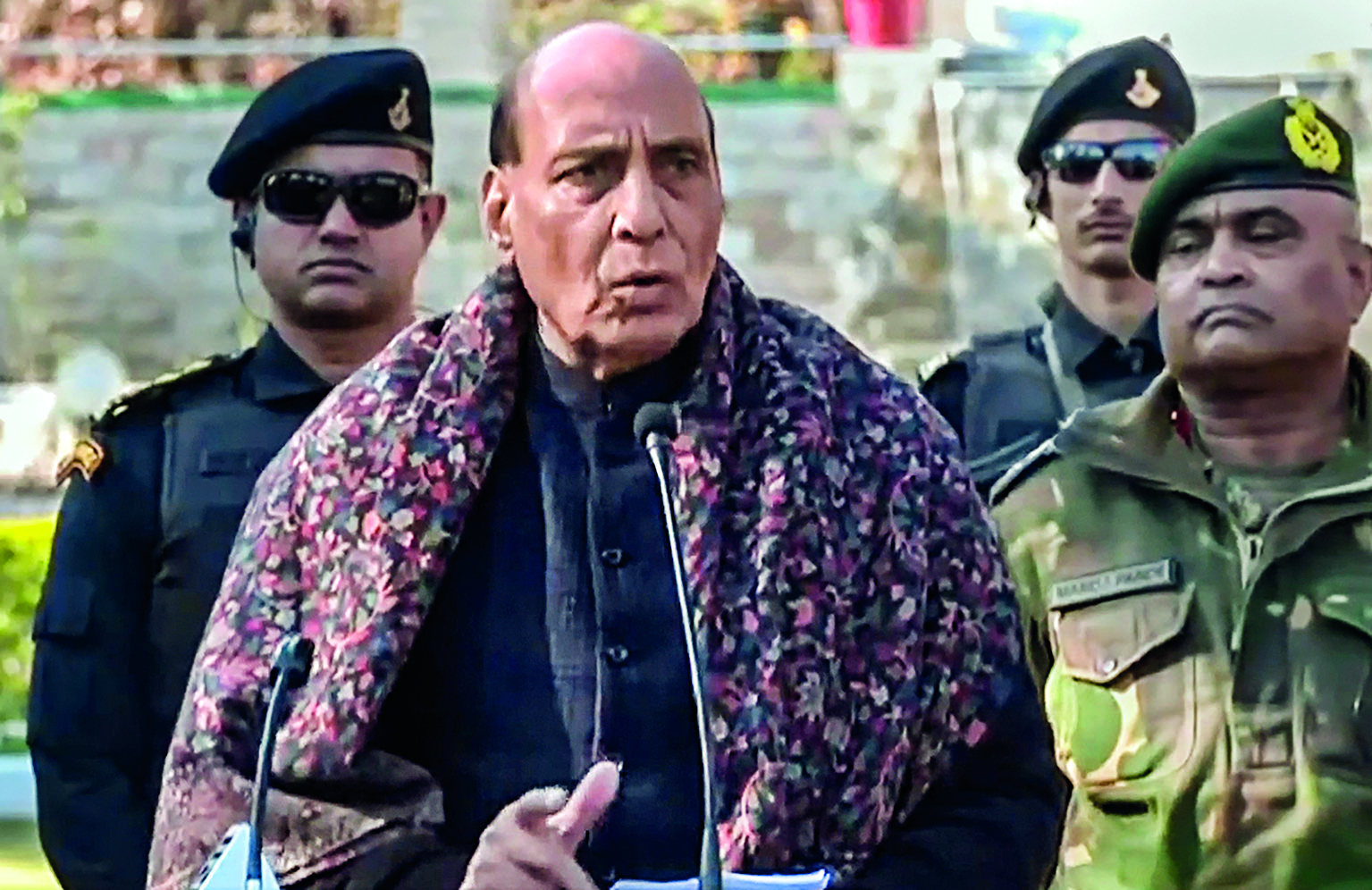 Confident Army will wipe out terrorism: Rajnath in Jammu