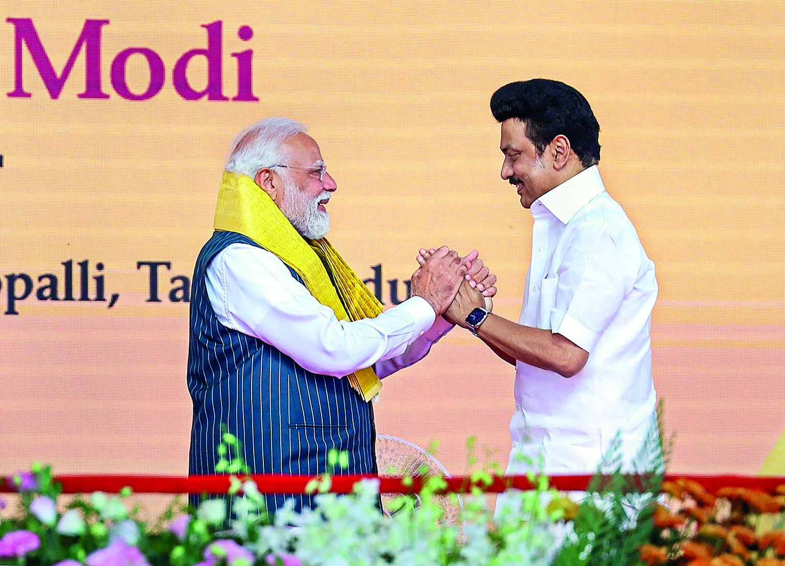 PM rolls out new projects, hails TN for its cultural leadership PM rolls out new projects, hails TN for its cultural leadership