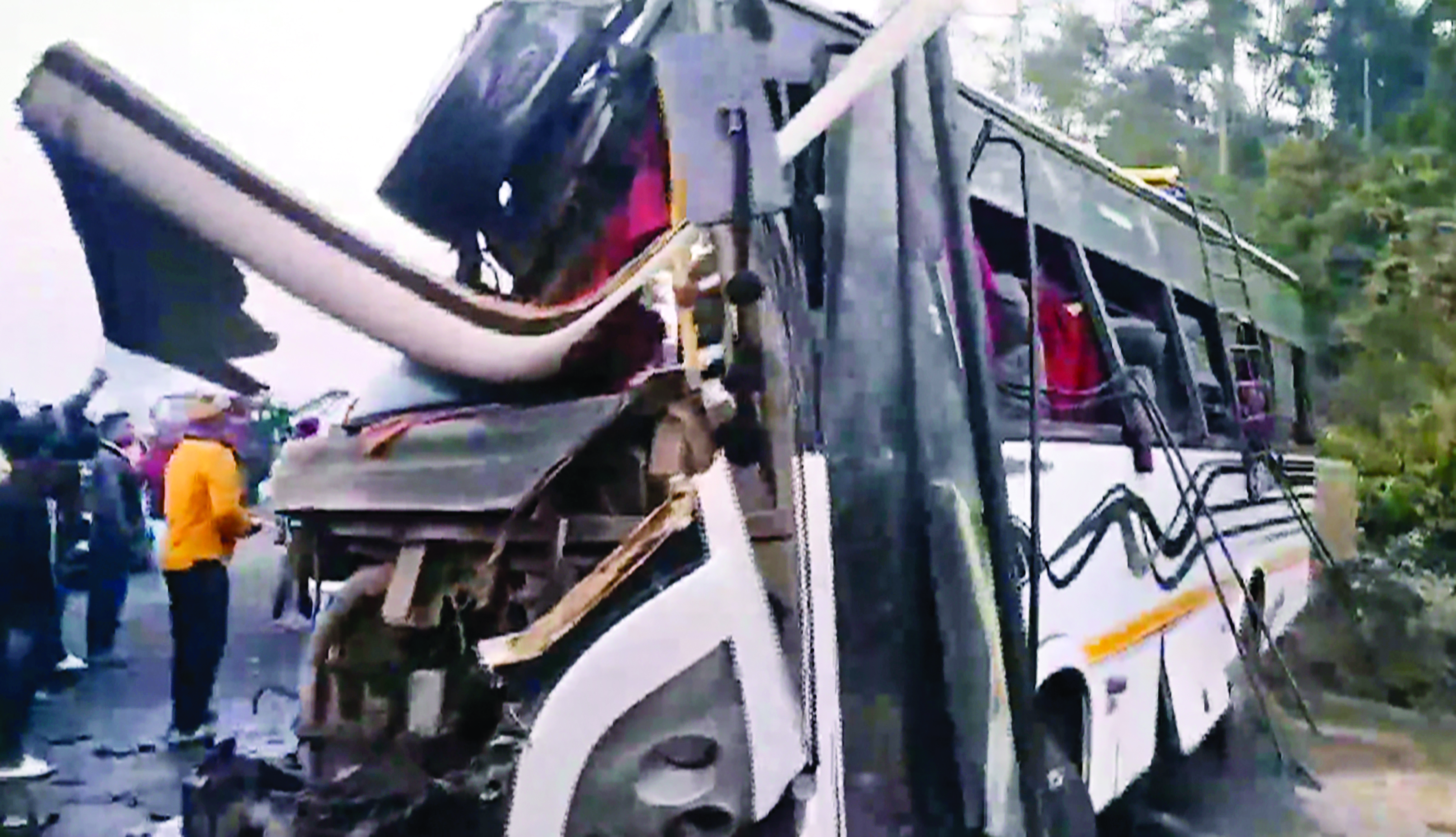 12 killed in bus-truck collision in Assam