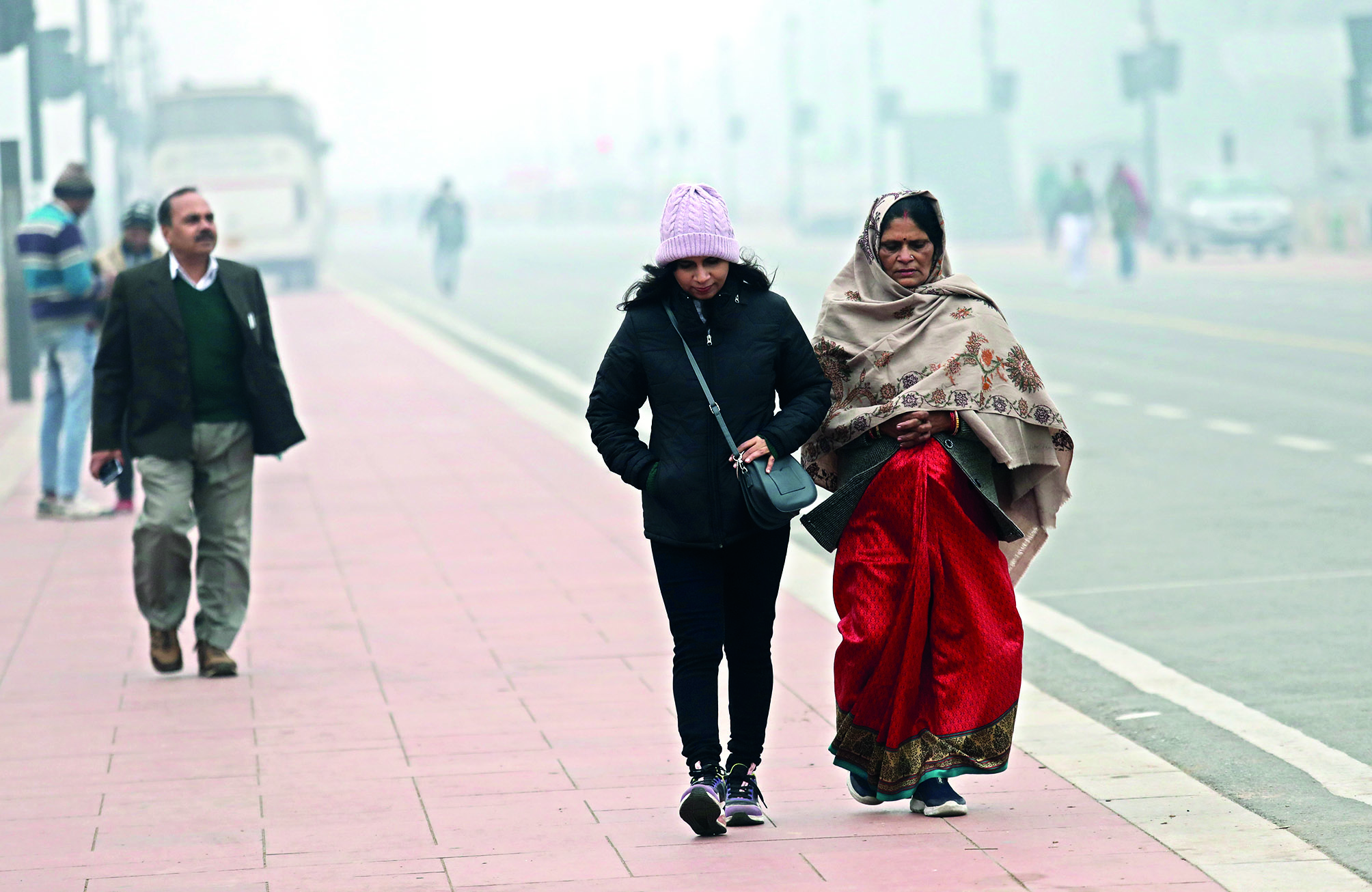 Capital reels under severe cold