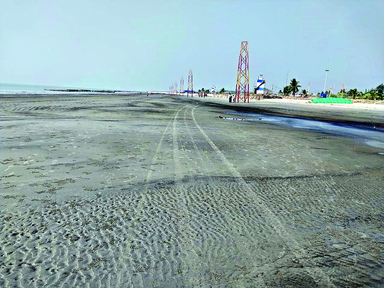 ‘Installed tetrapods to make access to sea convenient for pilgrims’