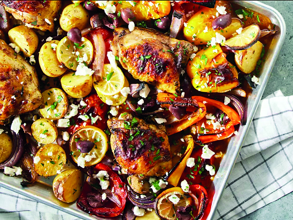 Mediterranean Chicken Sheet Pan