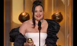 Lily Gladstone becomes first Indigenous woman to win Golden Globe for best actress drama
