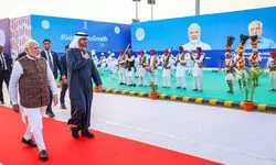 PM Modi, UAE President hold roadshow in Ahmedabad PM Modi, UAE President hold roadshow in Ahmedabad