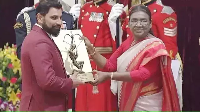 National Sports Awards: Mohammed Shami among those honoured by President Murmu