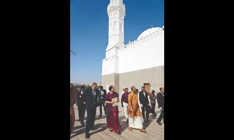 Minority Affairs minister Smriti Irani attends Haj and Umrah conference in Saudi Arabia Minority Affairs minister Smriti Irani attends Haj and Umrah conference in Saudi Arabia