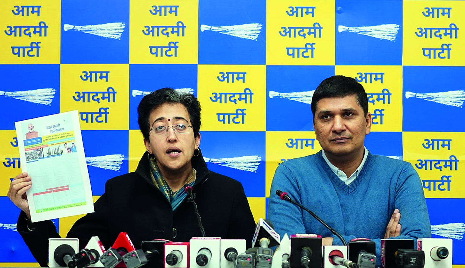 Centre wants to demolish all slums in Capital, alleges AAP