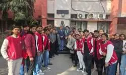 Sri Aurobindo College Evening Engages in Patriotic Spectacle During Live Telecast of 27th National Youth Festival 2024