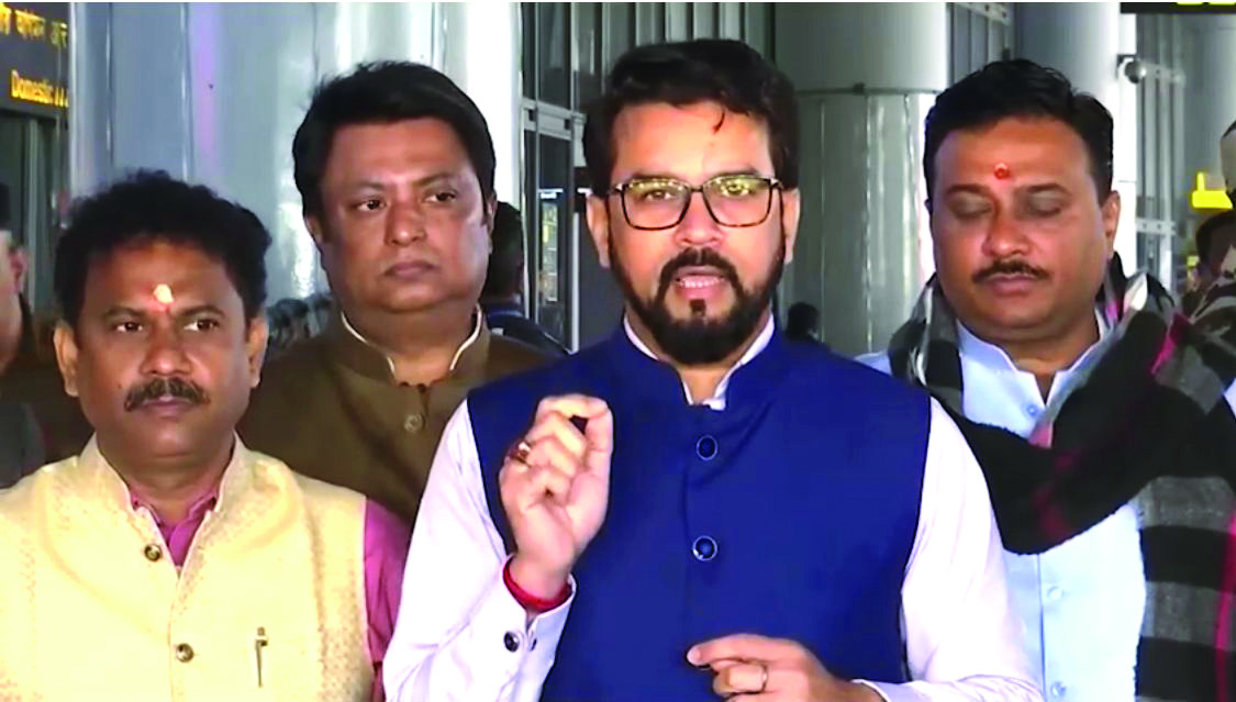 Lawlessness at peak in WB, says Anurag Thakur