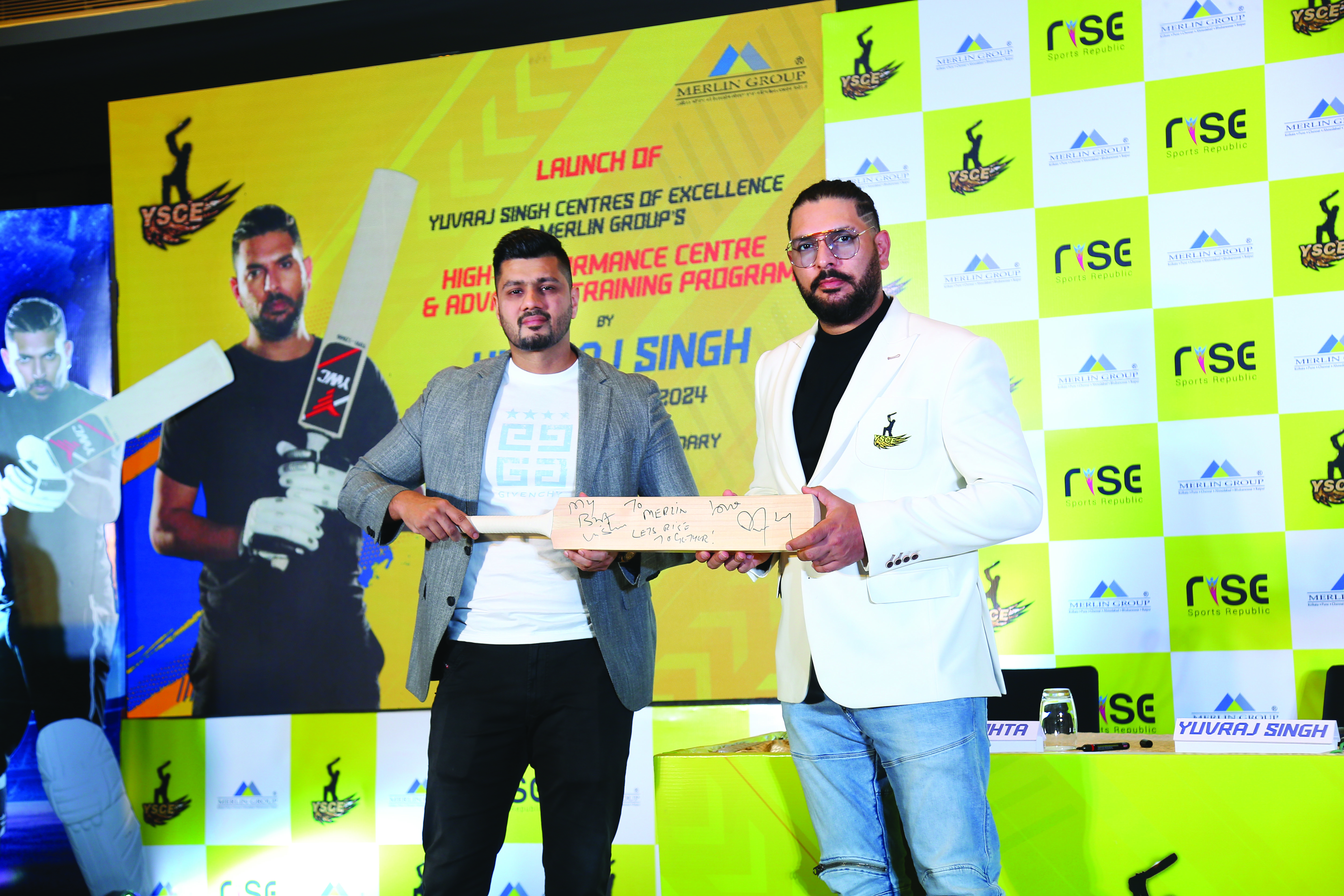 Yuvraj Singh inaugurates YSCE & Merlin Group’s High-performance Centre at ‘Merlin Rise-Sports Republic’ Yuvraj Singh inaugurates YSCE & Merlin Group’s High-performance Centre at ‘Merlin Rise-Sports Republic’