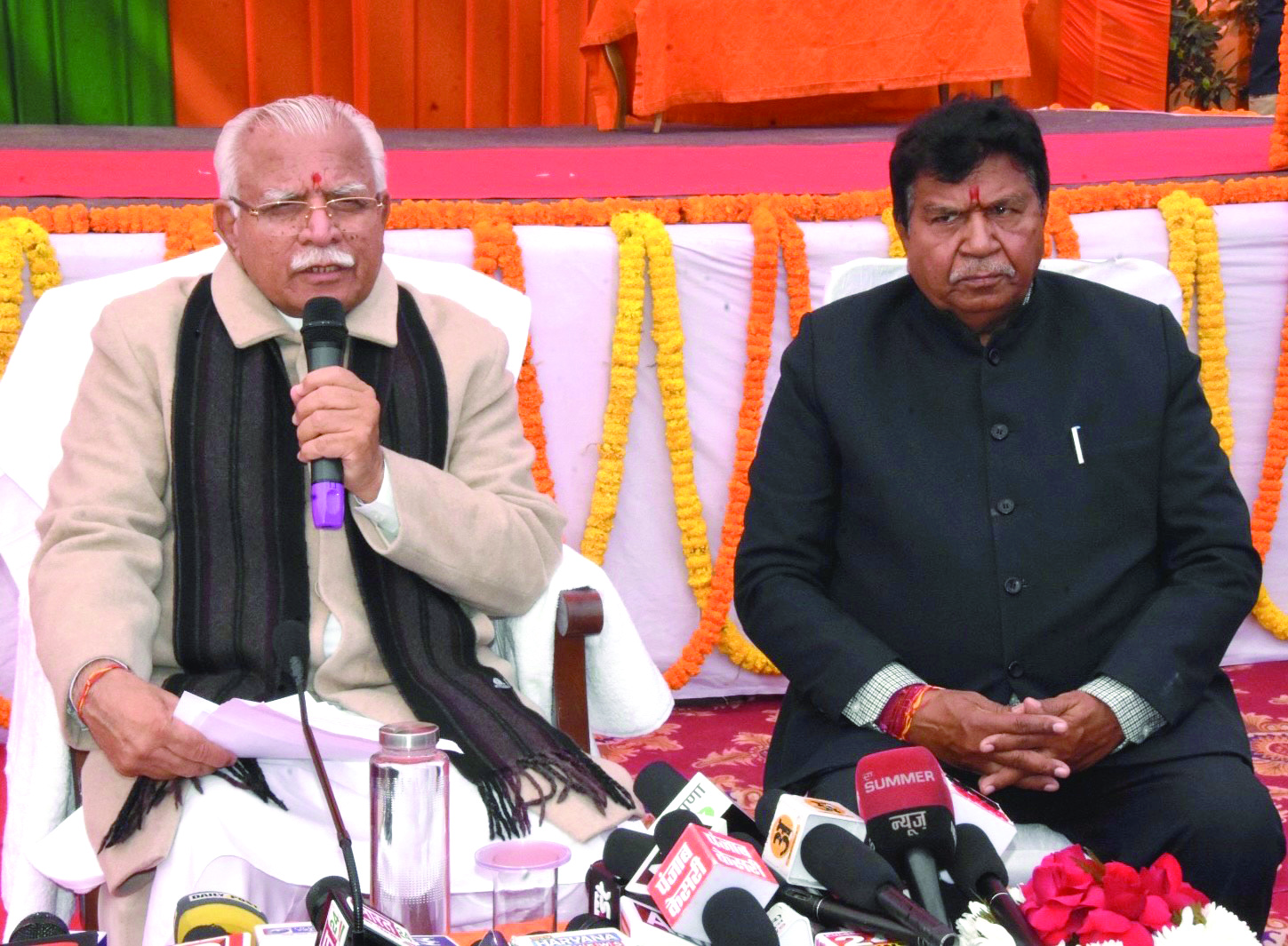 Khattar declares Jan 22 as ‘dry day’, lays foundation stone of Medical College