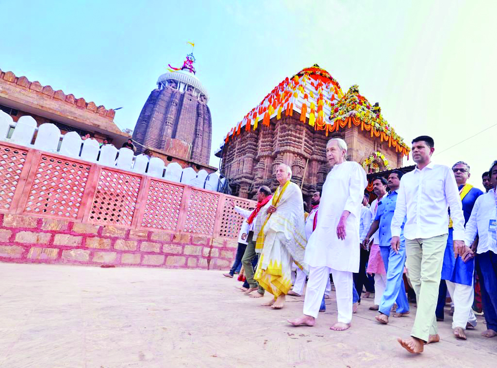 Patnaik unveils Rs 800-crore Jagannath heritage corridor Patnaik unveils Rs 800-crore Jagannath heritage corridor