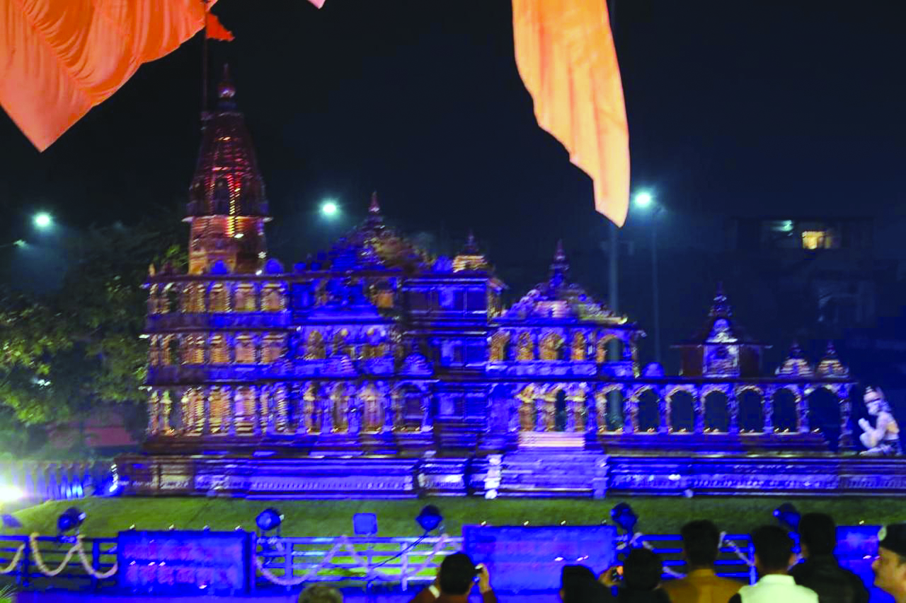 MP CM unveils 24-feet Ayodhya’s Ram Temple’s replica built by Indore Municipal Corporation