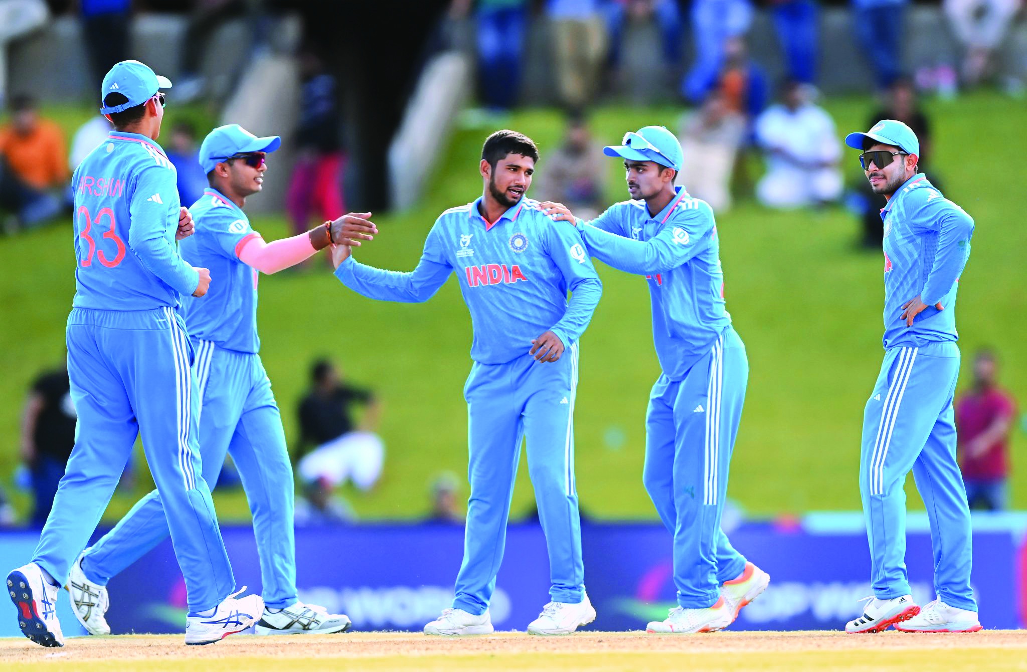 Saumy, Musheer shine as India outclass Bangladesh by 84 runs