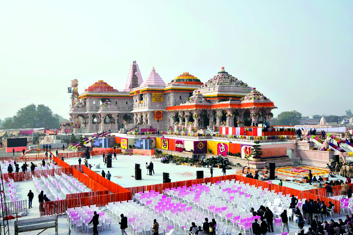 Ayodhya draped in devotion as  Ram temple consecration dawns