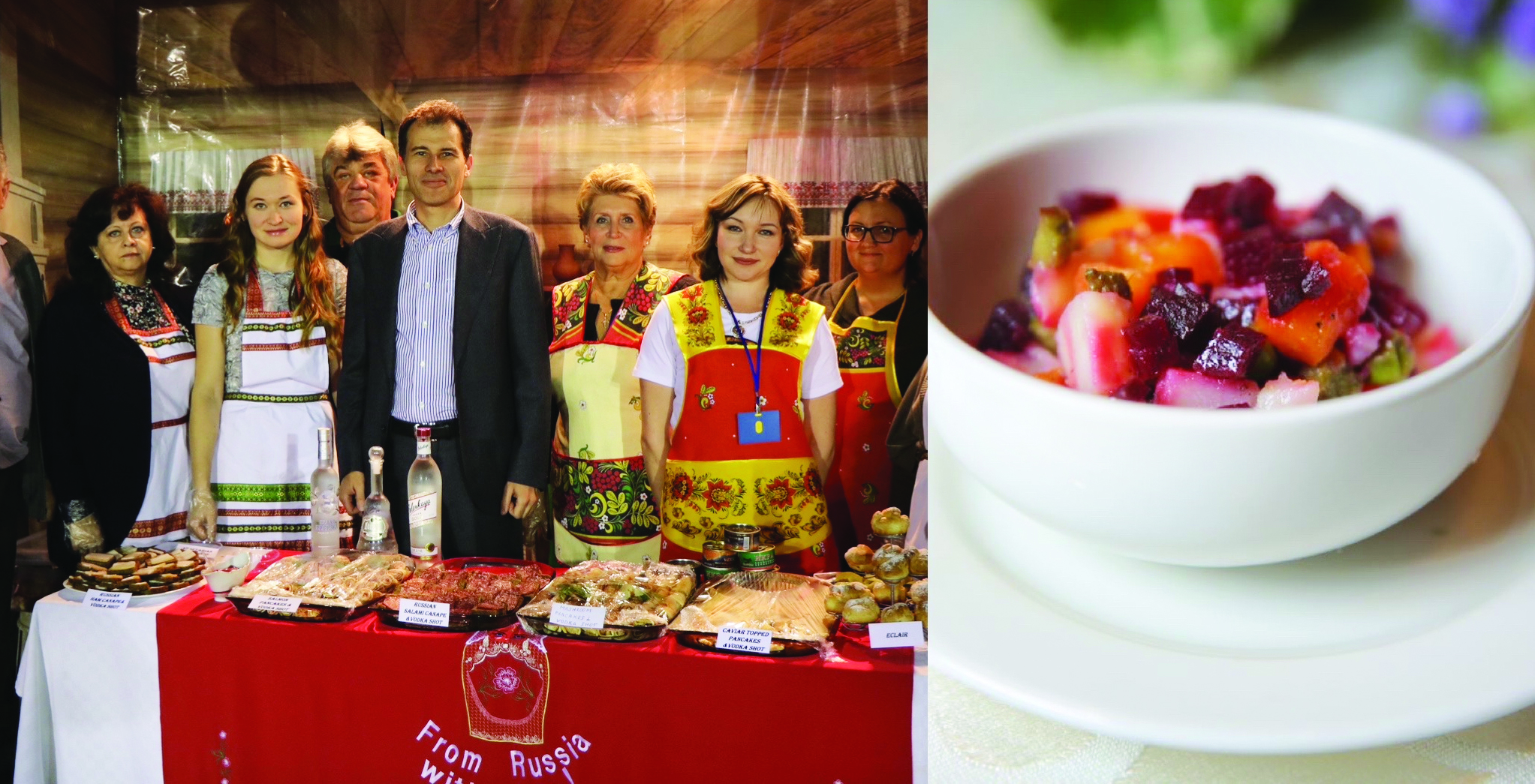 Russian food delights people at Gorky Sadan