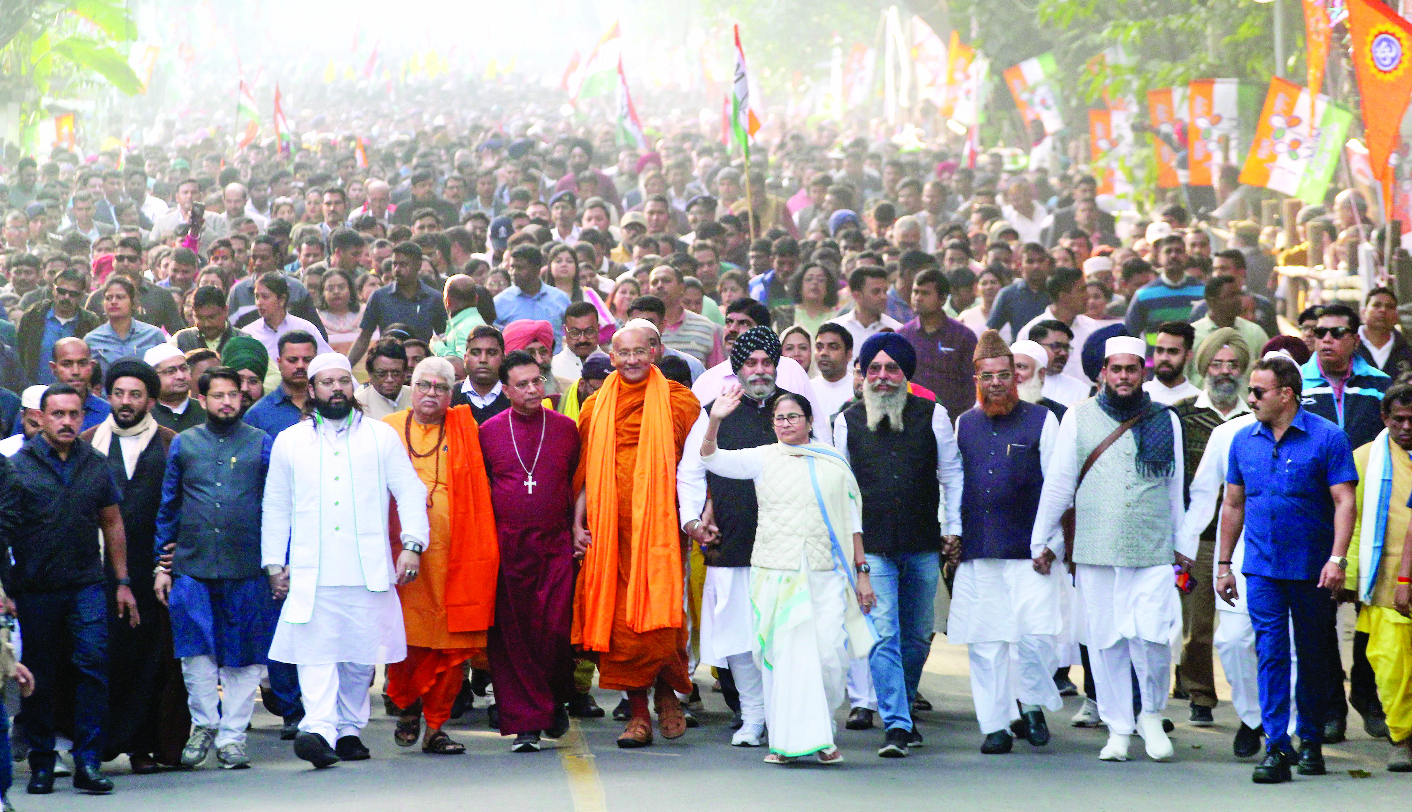 People from all religions take part in the historic ‘harmony rally’