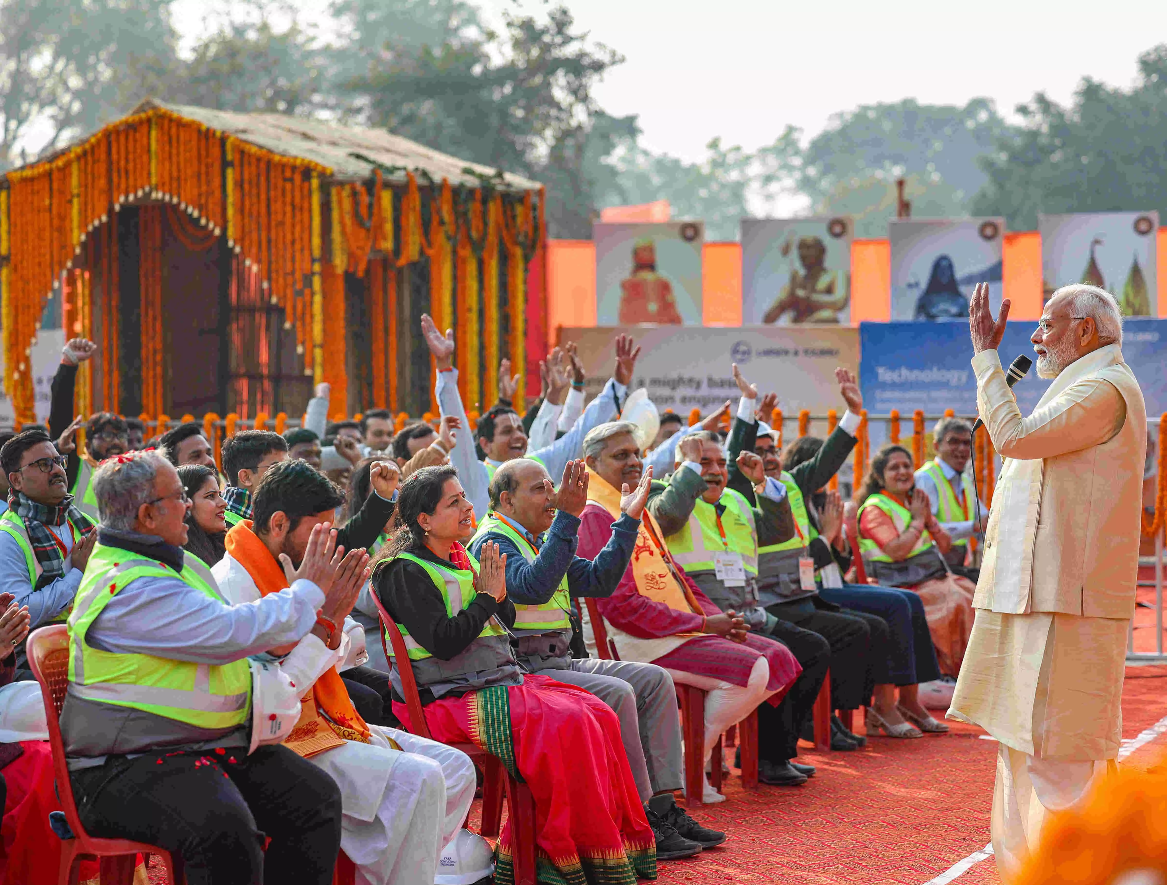 Ram temple will witness rise of a magnificent India: PM Modi