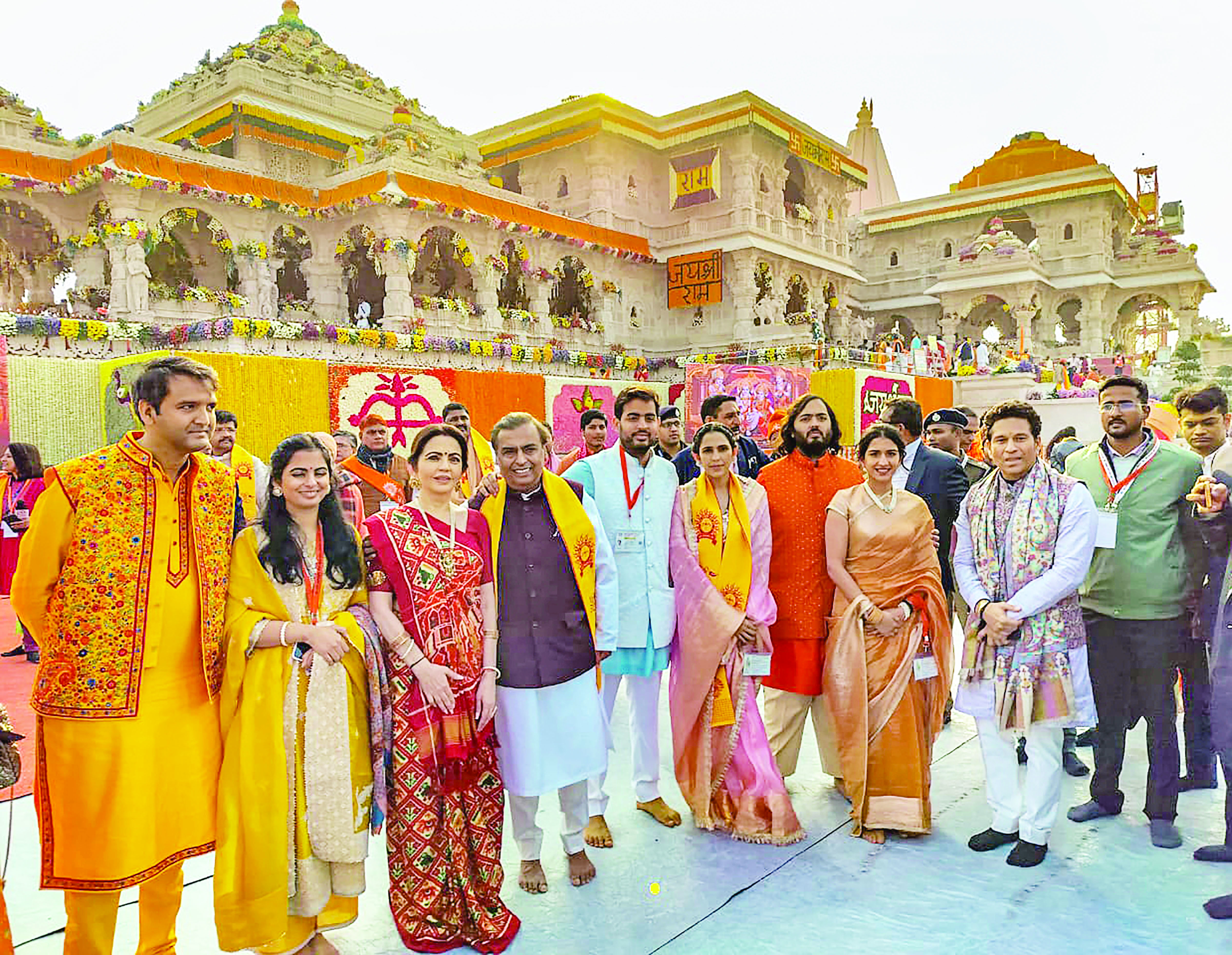 Corps D’elite from business, film industry, politics, sports attend ‘pran pratishtha’ in Ayodhya Corps D’elite from business, film industry, politics, sports attend ‘pran pratishtha’ in Ayodhya