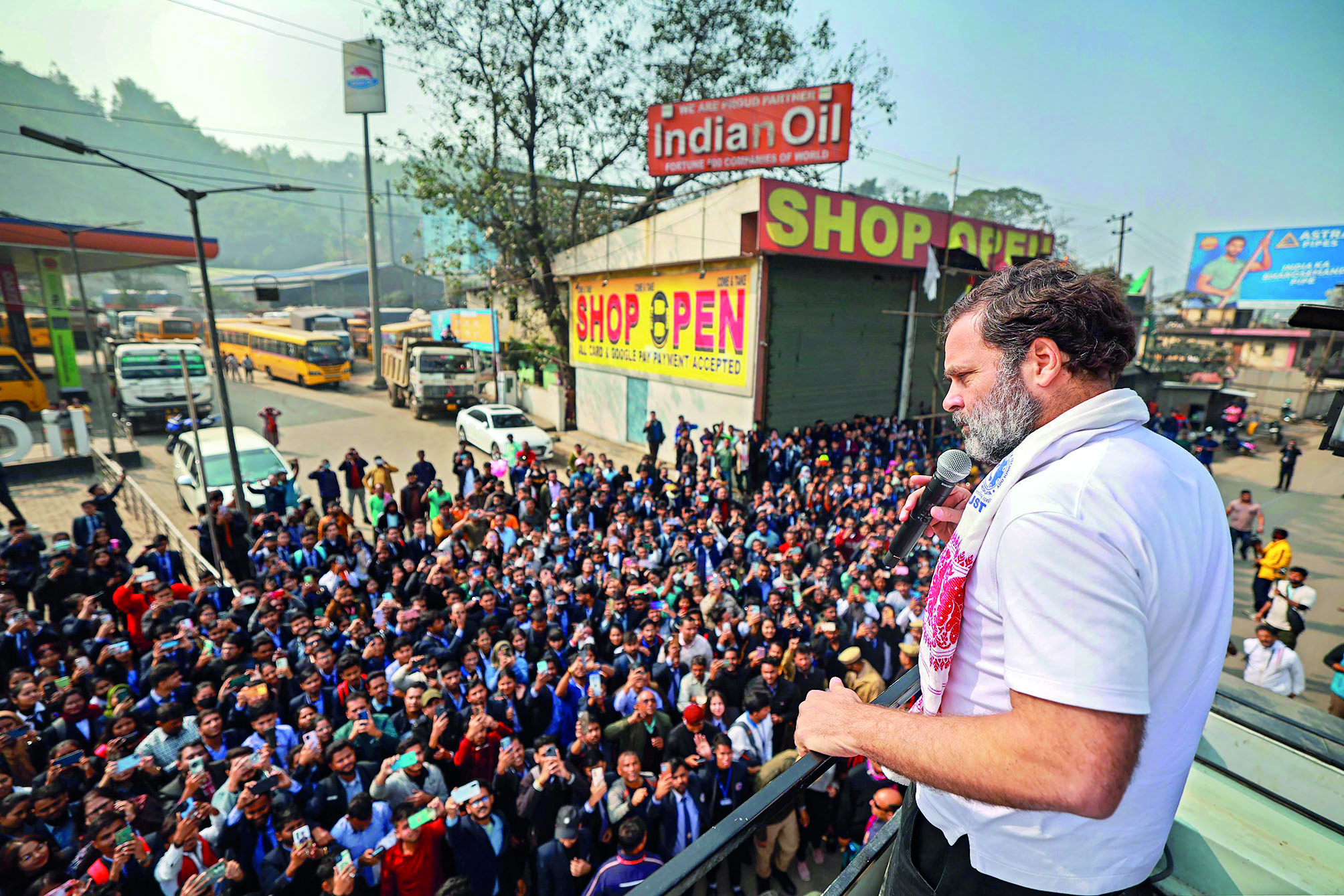 Assam CM ordering DGP to file case against me shows fear: Rahul