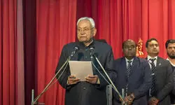 Nitish Kumar takes oath as chief minister of Bihar