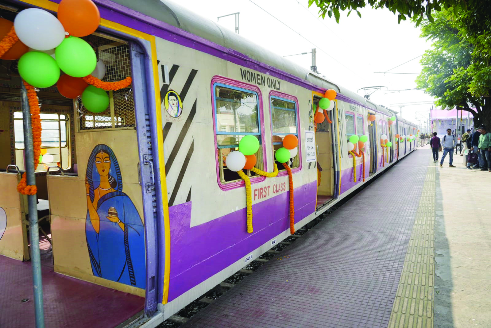 Matribhumi local: 2 first-class EMU coaches launched Matribhumi local: 2 first-class EMU coaches launched