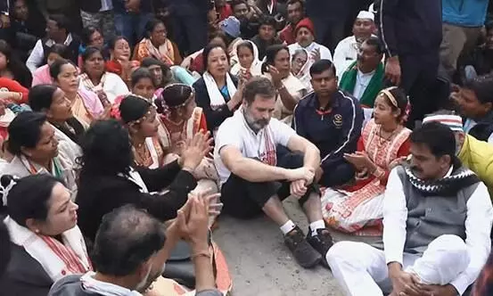 Rahul Gandhis Bharat Jodo Nyay Yatra enters Bihar through Kishanganj