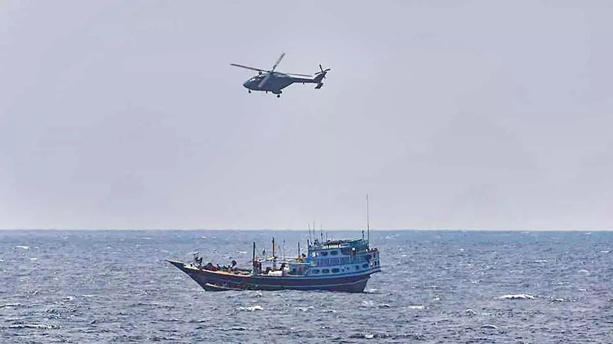 Indian Navy helps in rescue of hijacked Sri Lankan vessel
