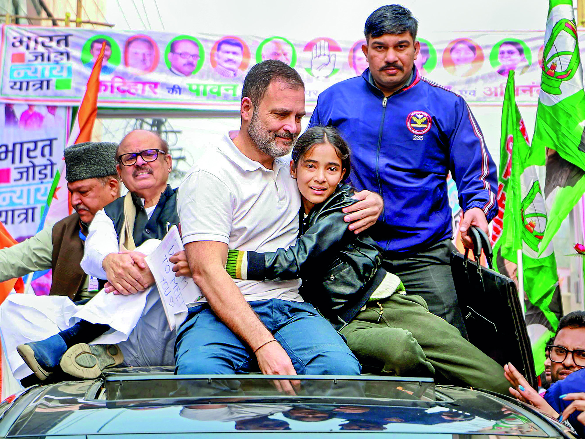 Bihar: Rahul Gandhi resumes ‘Nyay Yatra’ with roadshow in Katihar