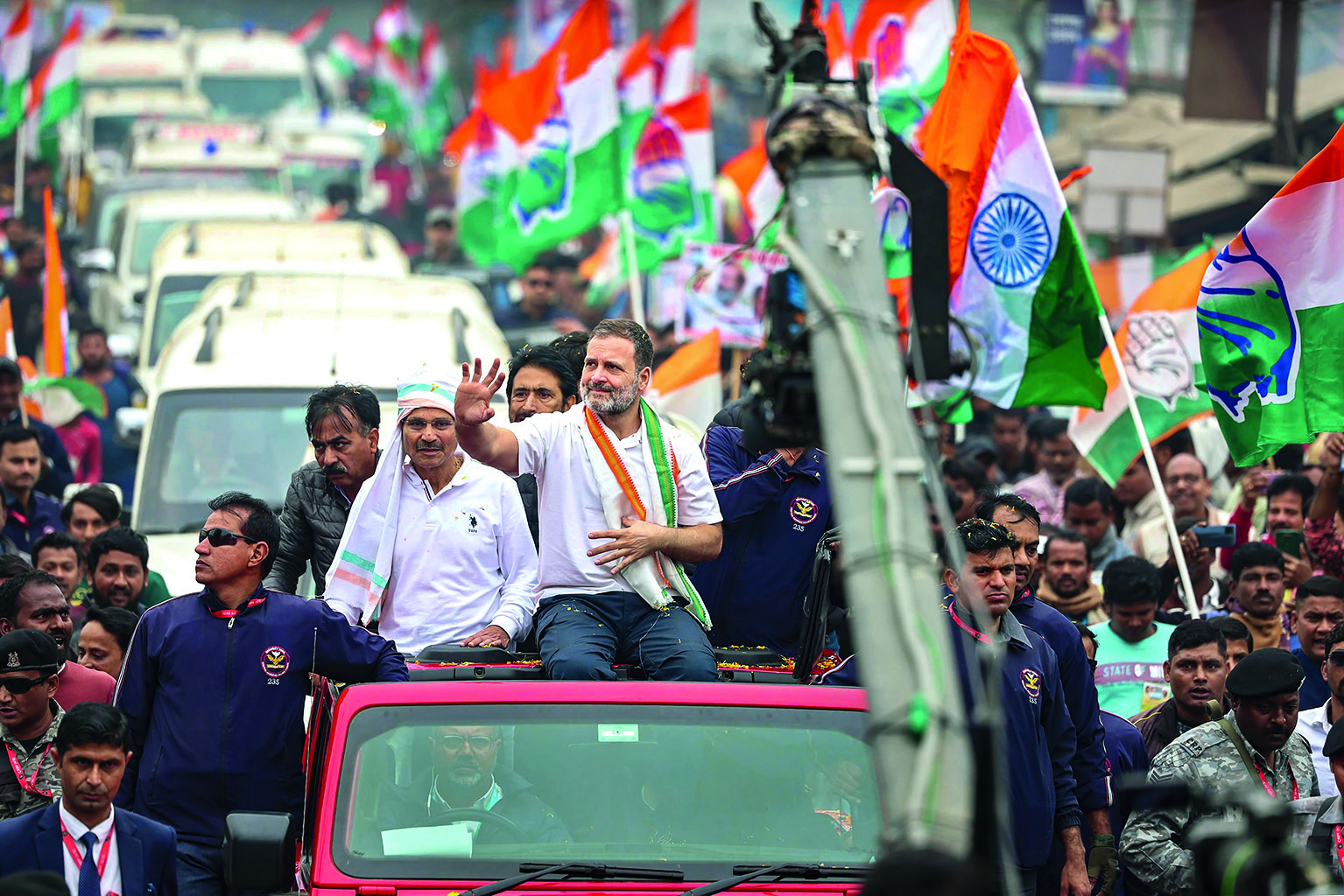 Rahul Gandhi led Bharat Jodo Nyay Yatra enters Murshidabad district