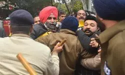Chandigarh mayoral polls: AAP members on hunger strike removed by police Chandigarh mayoral polls: AAP members on hunger strike removed by police