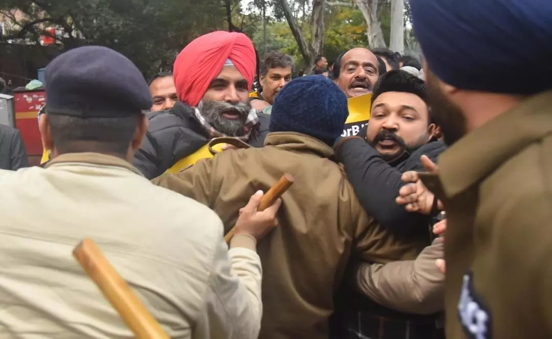 Chandigarh mayoral polls: AAP members on hunger strike removed by police