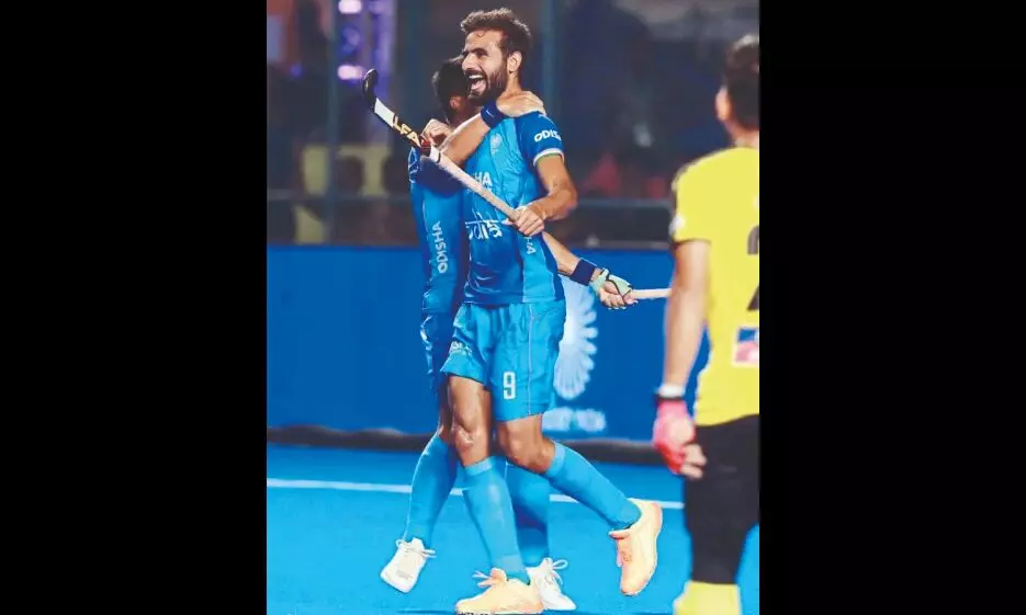 India score in final minute to beat Ireland 1-0 in men’s hockey