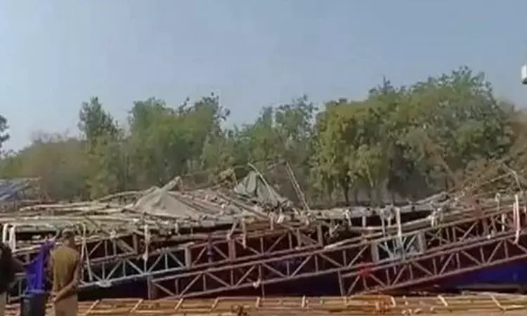 Temporary structure collapses at Delhis Jawaharlal Nehru Stadium, several rescued